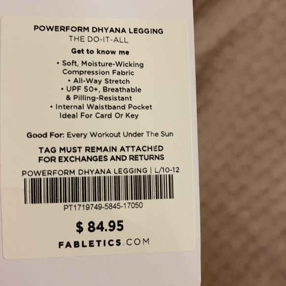 Mauve Fabletics leggings - Picture 6 of 6